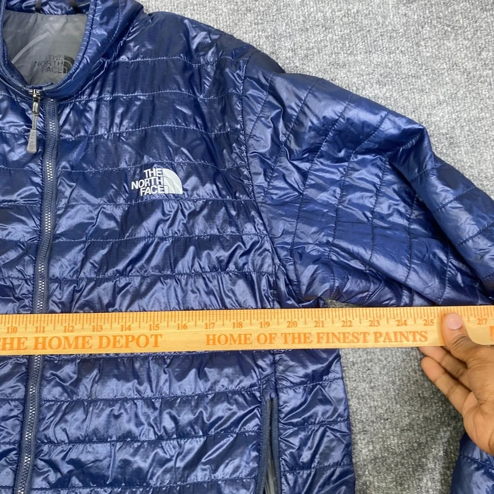 The North Face Mens Thermoball FlashDry Puffer Jacket Navy Blue Size Medium